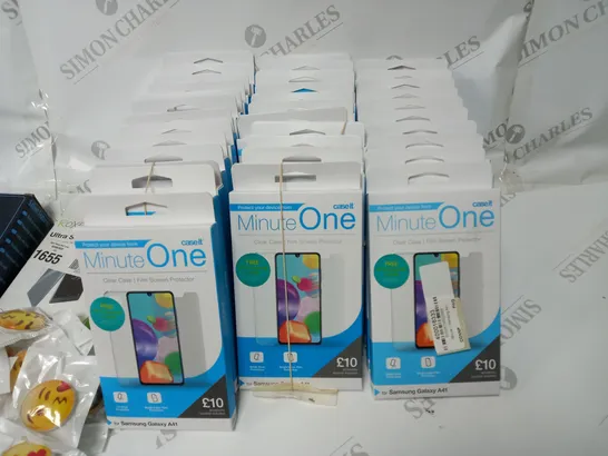 LOT OF ASSORTED MOBILE PHONE ACCESSORIES TO INCLUDE SCREEN PROTECTORS, GEAR4CASES, USB CABLES AND PHONE BRACKETS