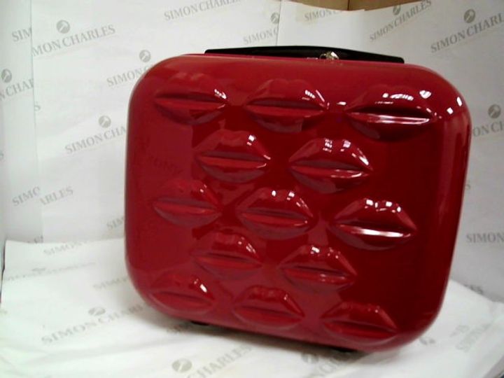 lulu guinness red lips vanity case