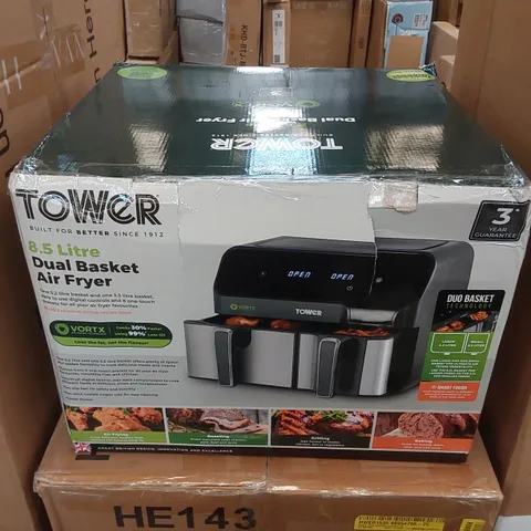 BOXED TOWER VORTX 5.2L & 3.3L ECO DUAL DRAWER AIR FRYER