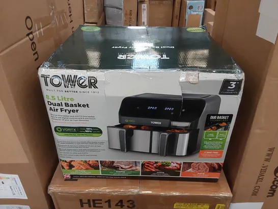 BOXED TOWER VORTX 5.2L & 3.3L ECO DUAL DRAWER AIR FRYER