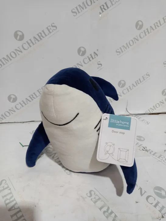 LITTLE HOME JOHN LEWIS SHARK DOOR STOP 