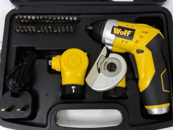 Lot 7586 BOXED EXCELLENT CONDITION WOLF MULTI HEAD CORDLESS 3.6V