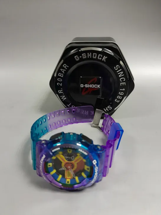 BOXED G-SHOCK SHOCK RESIST MULTICOLOUR WATCH 