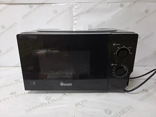 SWAN 20L 700W MANUAL MICROWAVE IN BLACK  RRP £54