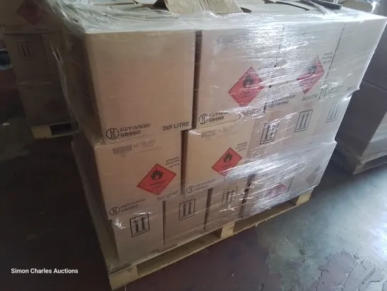 PALLET OF 57 CASES EACH CONTAINING 2 × 5L STERILE HAND SANITISER CO53