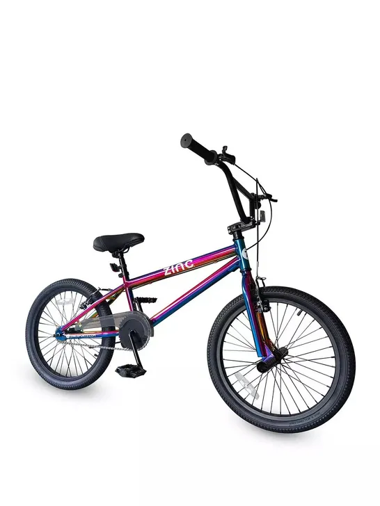 BOXED ZINC 20 INCH BMX BIKE NEOCHROME - COLLECTION ONLY