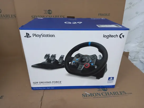 BOXED LOGITECH G29 DRIVING FORCE GAMING STEERING WHEEL 