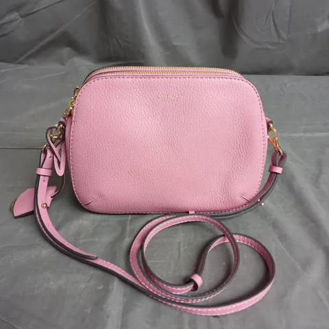 RADLEY LONDON LEATHER CROSSBODY BAG IN LIGHT PINK 