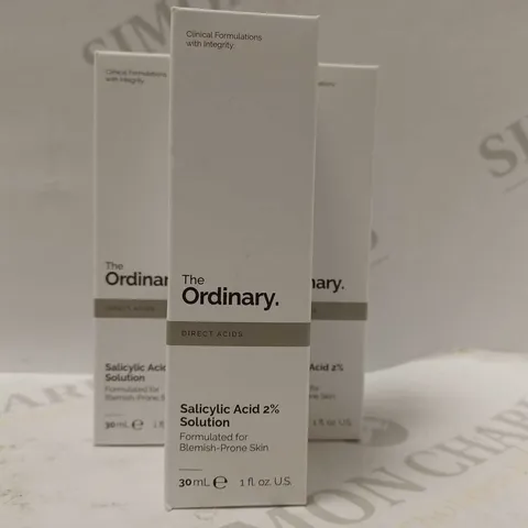 LOT OF APPROX 7 X 30ML THE ORDINARY SALICYLIC ACID 2% SOLUTION