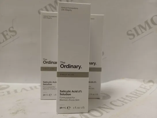 LOT OF APPROX 7 X 30ML THE ORDINARY SALICYLIC ACID 2% SOLUTION