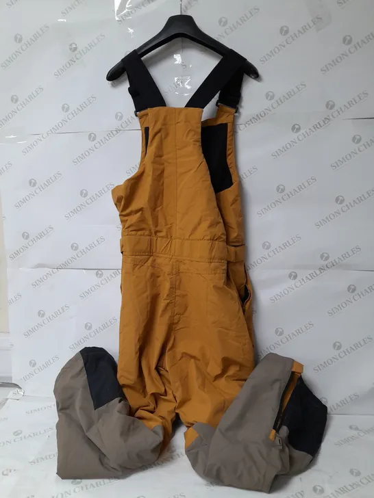 AMAZON ESSENTIALS PADDED DUNGAREES IN LIGHT BROWN SIZE L