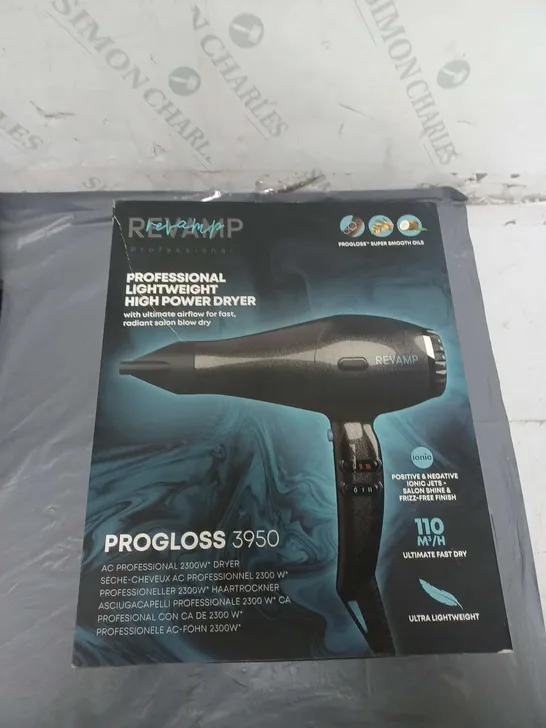 REVAMP PROGLOSS 3950 PROFESSIONAL, LIGHTWEIGHT HIGH POWER HAIRDRYER