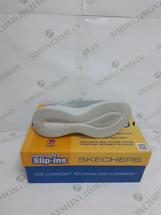 SKECHERS BRILL PATH TRAINERS - GREY - SIZE 6