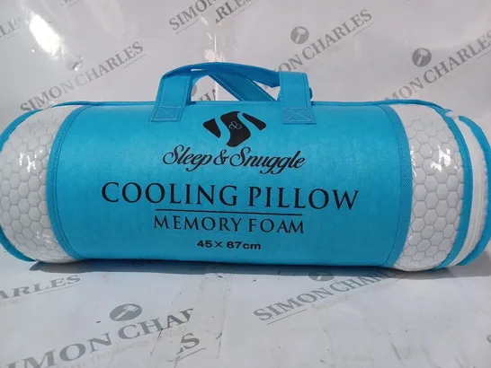 SLEEP & SNUGGLE MEMORY FOAM COOLING PILLOW