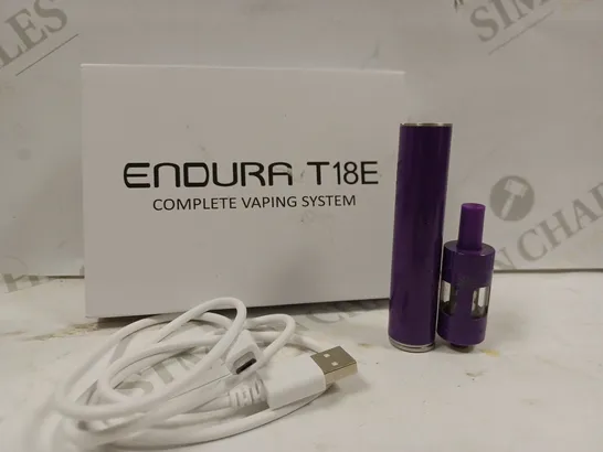 BOXED ENDURA T18E VAPING SYSTEM - PURPLE 