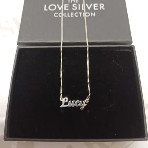 THE LOVE SILVER COLLECTION PERSONALISED SILVER NECKLACE