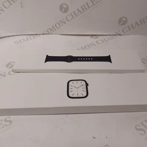 APPLE WATCH SERIES 7 MIGN IGHT ALUMINUM CASE - MIDNIGHT SPORT BAND 