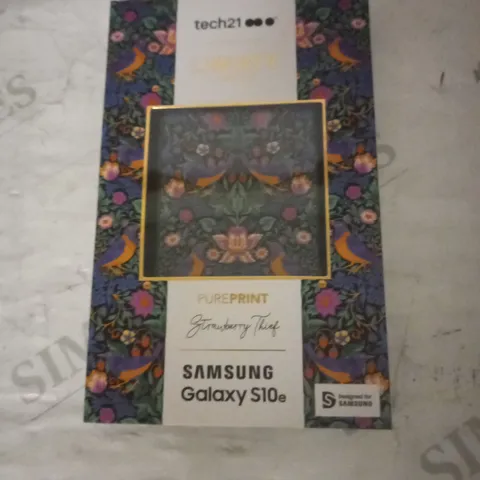 LOT OF 64 BRAND NEW TECH21 PURE PRINT LIBERTY HARDSHELL CASES FOR GALAXY S10E, STRAWBERRY THIEF