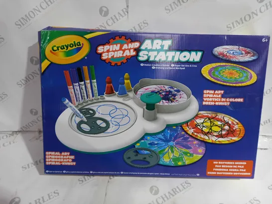 BOXED CRAYOLA SPIN AND SIRAL ART STATION