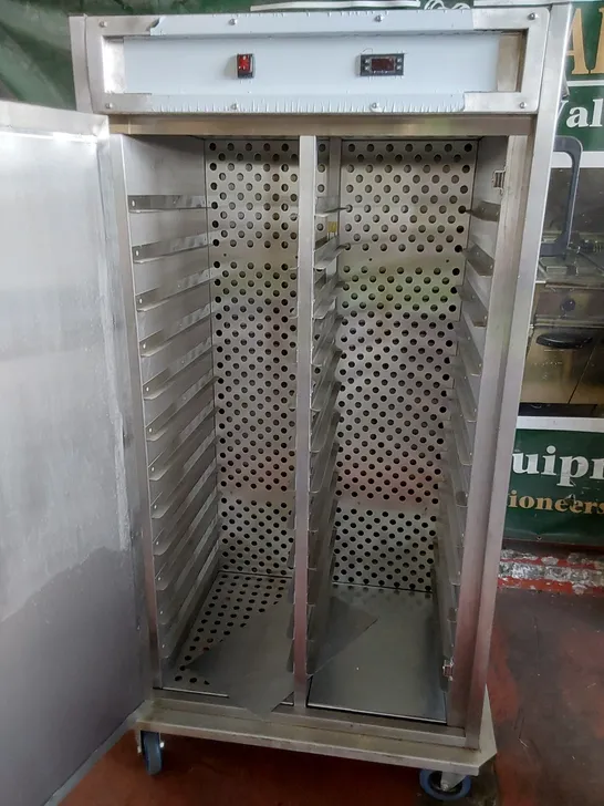 LARGE COMMERCIAL STAINLESS STEEL FOOD STORAGE UNIT