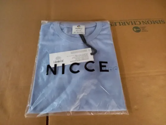 BAGGED NICCE ANYWEAR T-SHIRT IN BLUE - S