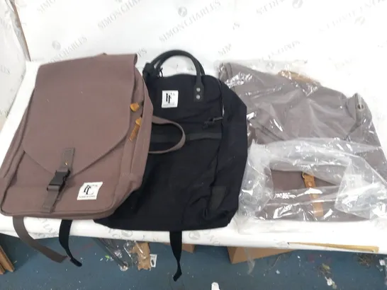 FOUR ASSORTED FORBES AND LEWIS BAGS AND TWO GO PRO KARMA CARRY CASES