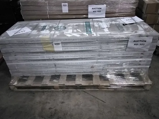 PALLET OF 10 BRAND NEW BOXED TRINITY PREMIUM 1200 DOOR PANEL ONLY WITH DOUBLE SIDE EASY CLEAN 1200X2000MM