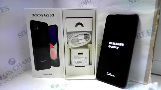 SAMSUNG GALAXY A22 5G ANDROID SMART PHONE - BLACK