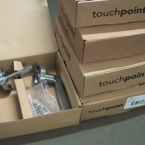 LOT OF 5 BOXED TOUCH POINT SOPHIA LEVER ON CHROME ROSE SATIN HANDLES