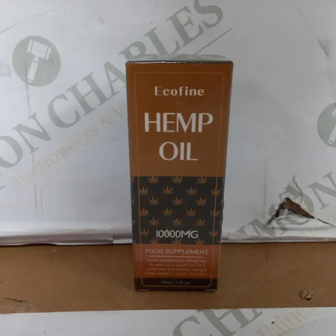 LOT OF APPROXIMATELY 22 ECOFINE HEMP OIL 10000MG FOOD SUPPLEMENT (30ml)