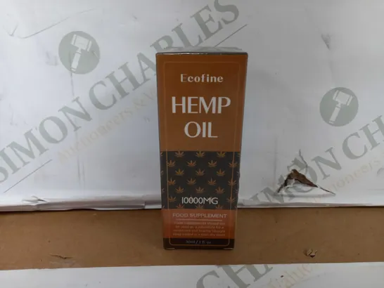 LOT OF APPROXIMATELY 22 ECOFINE HEMP OIL 10000MG FOOD SUPPLEMENT (30ml)