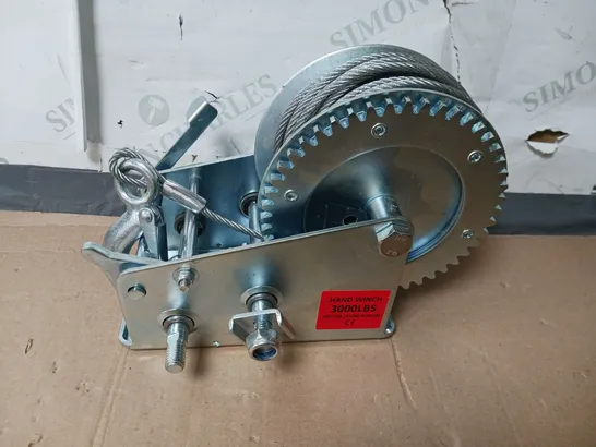 UNBRANDED HAND WINCH 3000LBS 