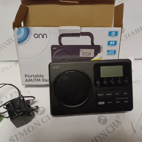 ONN PORTABLE AM/FM RADIO