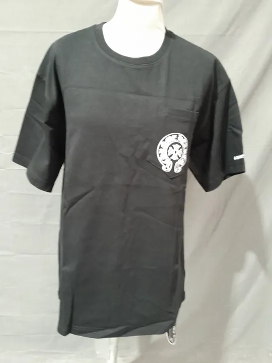 CHROME HEARTS BLACK CREW T-SHIRT - S