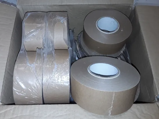 LOT OF 12 ROLLS OF BROWN MASKING TAPE