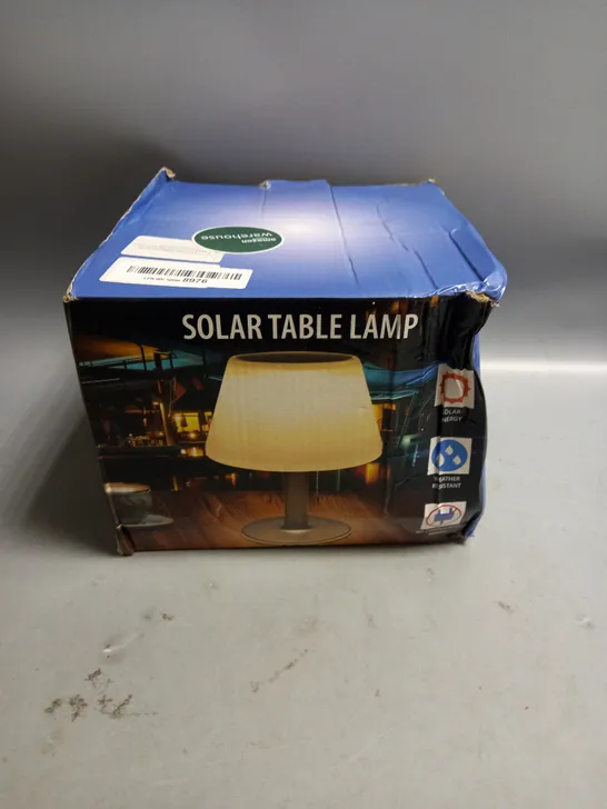 BOXED SOLAR TABLE LAMP