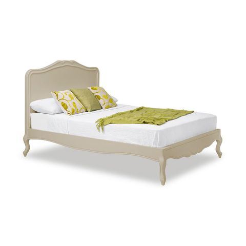 BOXED GRADE 1 JULIETTE CREAM KING SIZED BED FRAME (2 BOXES)