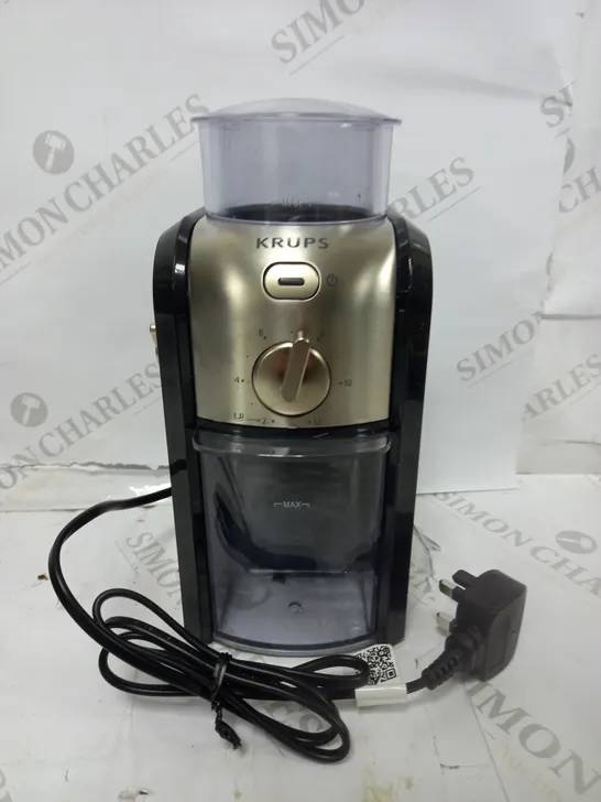 KRUPS EXPERT BURR GRINDER FOR COFFEE BEANS