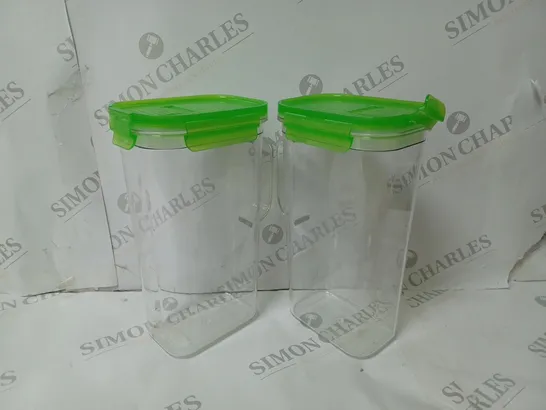 BOXED LOCK AND LOCK SET OF 2 DRINK JUGS IN LIME GREEN