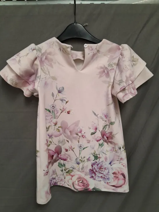 NEXT GIRLS PINK FLORAL DRESS AGE 5 YEARS