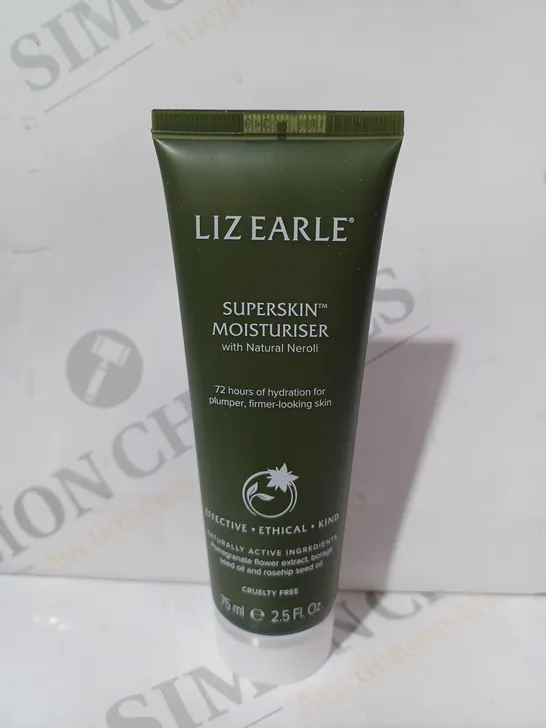 BOXED LIZ EARLE SUPERSKIN MOISTURISER WITH NATURAL NEROLI (75ML)