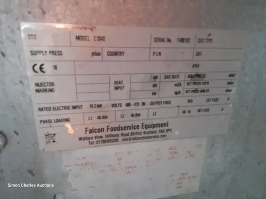 FALCON ELECTRIC TWIN TANK DEEP FAT FRYER Model E1848