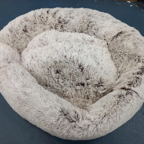 COZEE PAWS ODOUROLOGY FLUFFY ROUND PET BED CHOCOLATE EXTRA LARGE