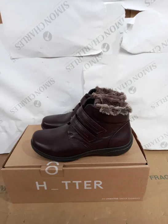 HOTTER DAYDREAMS 5 ANKLE BOOTS WITH FUR INSIDE SIZE 5