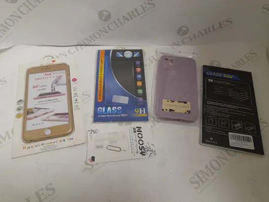 BOX OF APPROX 15 ITEMS TO INCLUDE ASSORTED PHONE CASES AND SCREEN PROTECTORS FOR VARIOUS PHONES