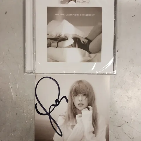 TAYLOR SWIFT THE TORTURED POETS DEPARTMENT ALBUM WITH SIGNED CD INSERT 