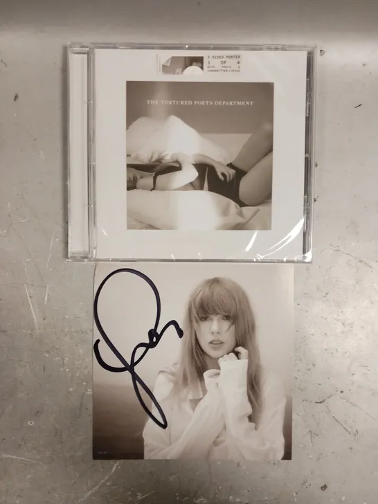 TAYLOR SWIFT THE TORTURED POETS DEPARTMENT ALBUM WITH SIGNED CD INSERT 