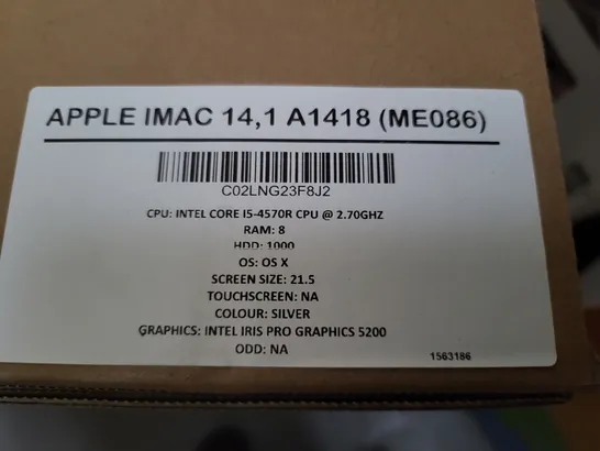 APPLE IMAC 21.5 INCH MODEL A1418