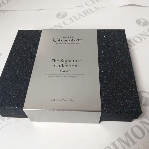 FOUR BOXES OF HOTEL CHOCOLAT THE SIGNATURE COLLECTION CLASSIC 150G