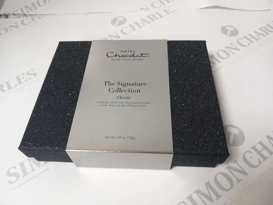 FOUR BOXES OF HOTEL CHOCOLAT THE SIGNATURE COLLECTION CLASSIC 150G